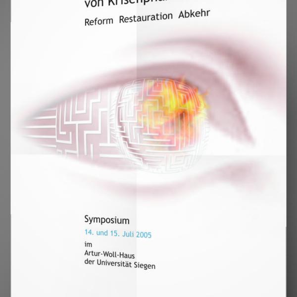 Plakat Uni Siegen - Die Wahrnehmung von Krisenphänomenen